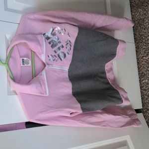 PINK half zip sweatshirt